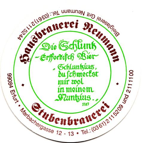 erfurt ef-th neumann (zum pfauen rund 1b (215-die schluntz-braungr�n)